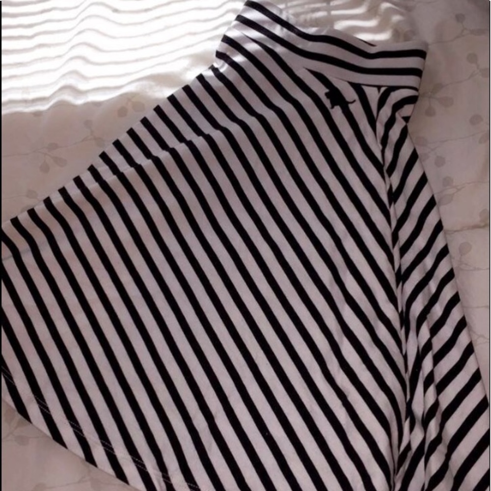 Black & white stripped PINK skirt